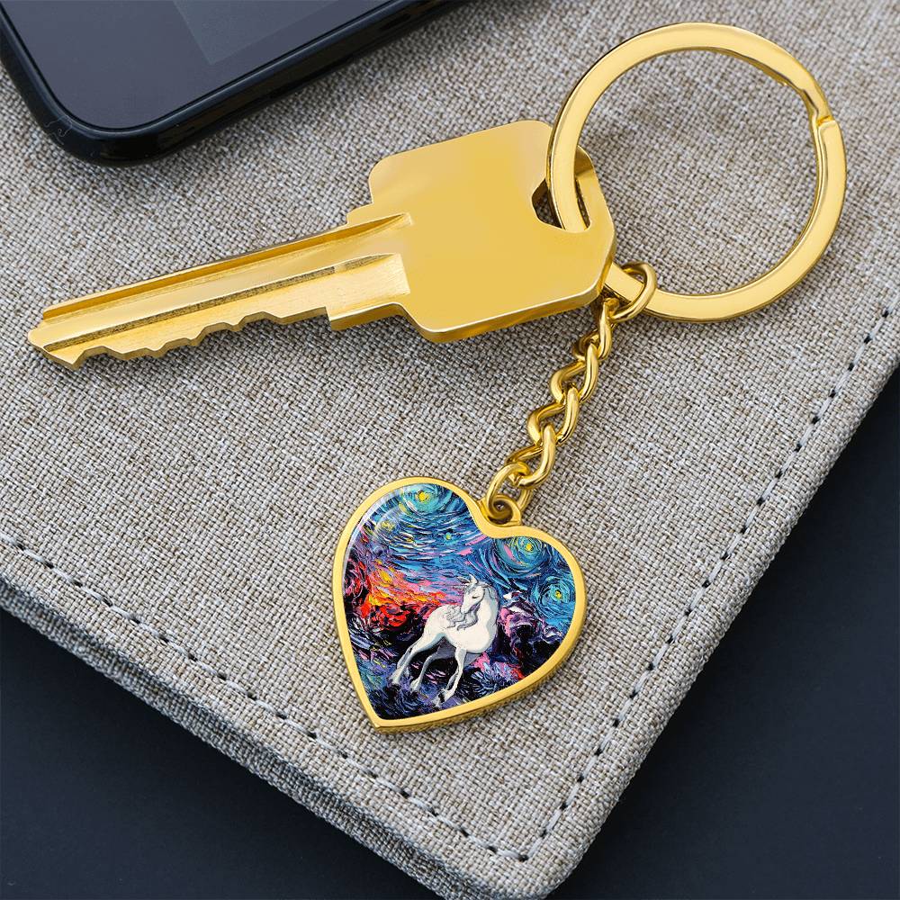 Regret Heart Keychain