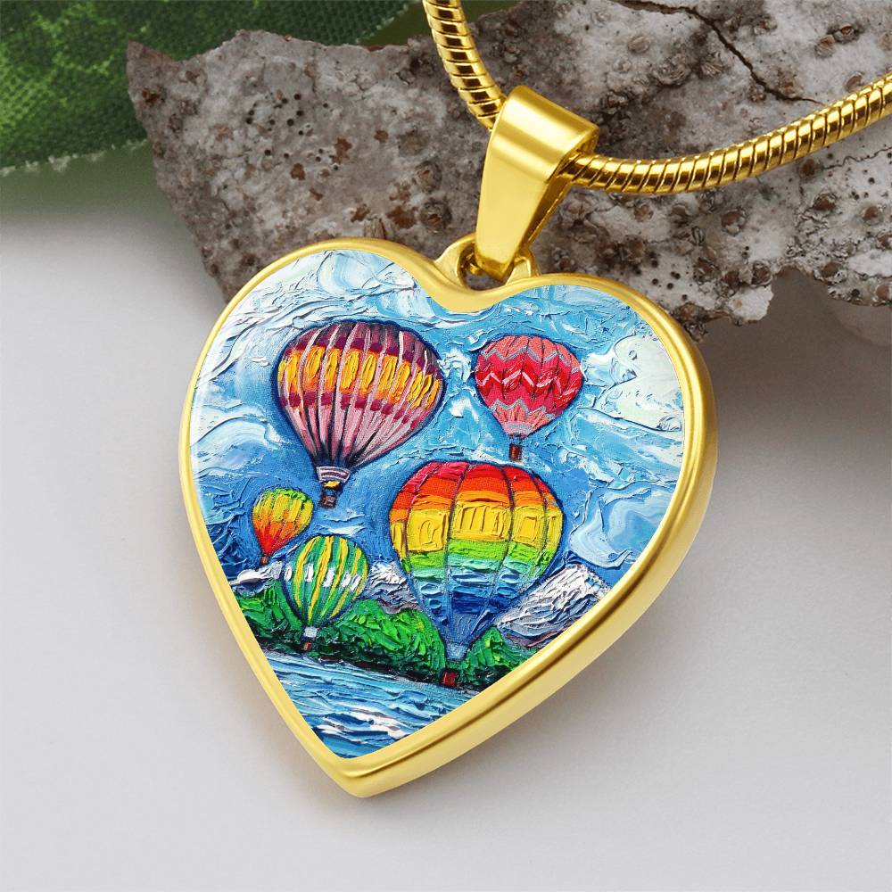Up In The Air Heart Necklace