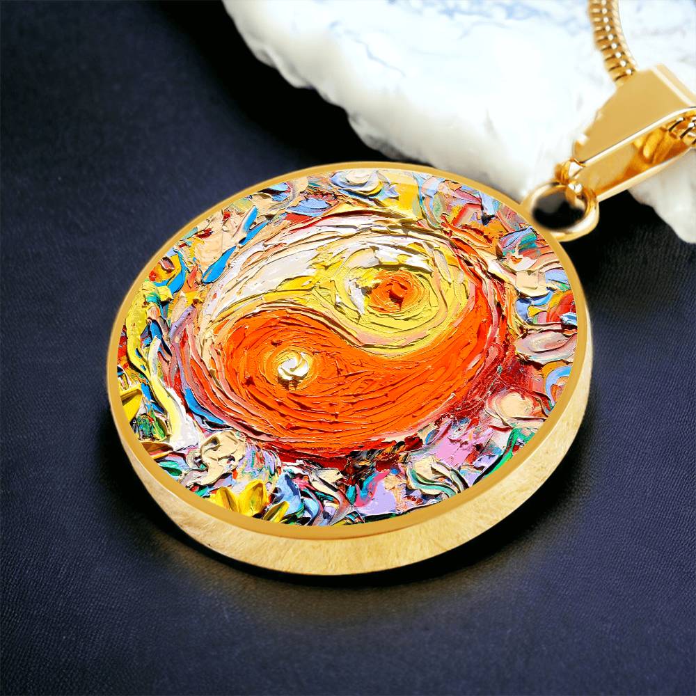 A Question of Balance Yin Yang Round Necklace