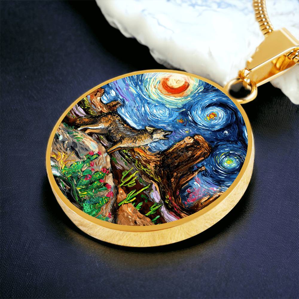 Southwestern Night Starry Night Round Necklace