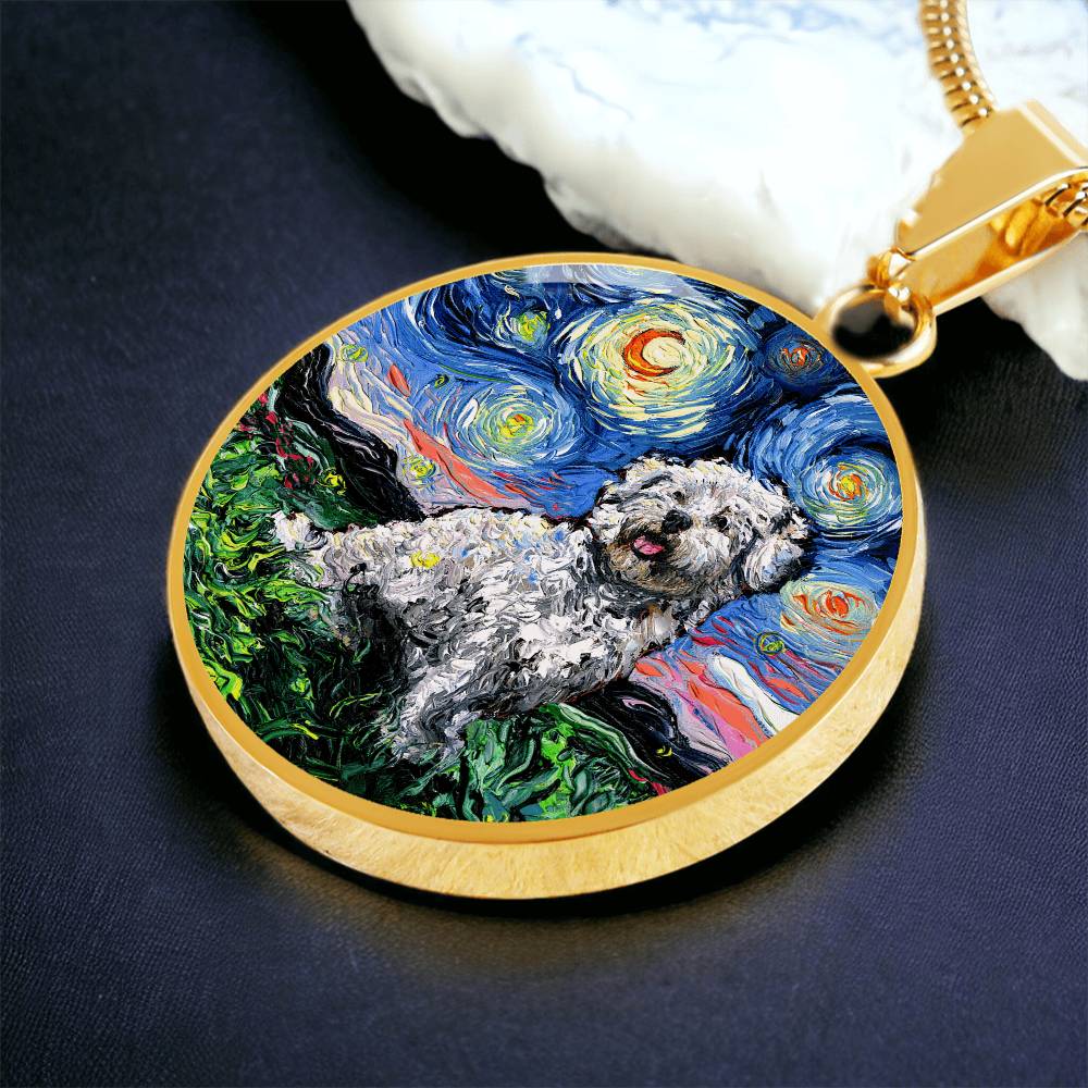 Coton de Tuler Starry Night Round Necklace