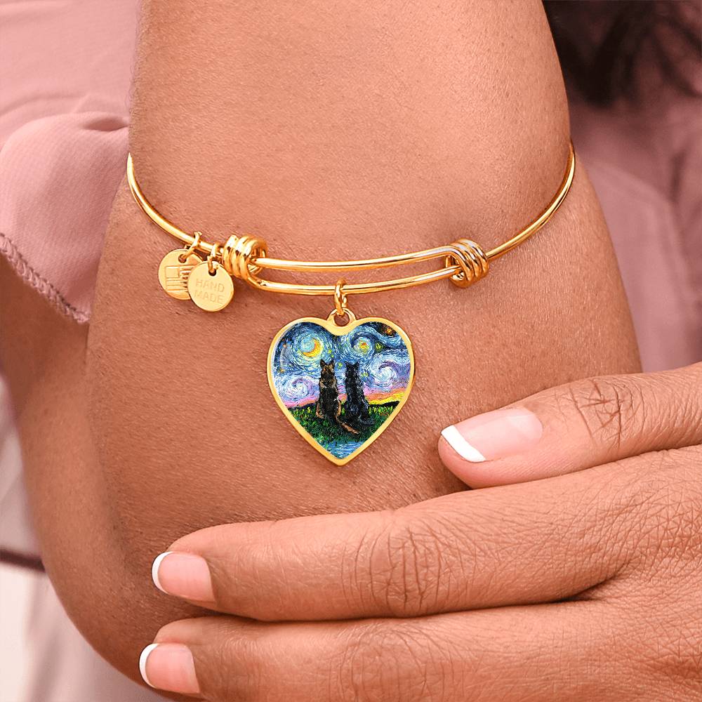 Soulmates Starry Night Heart Necklace
