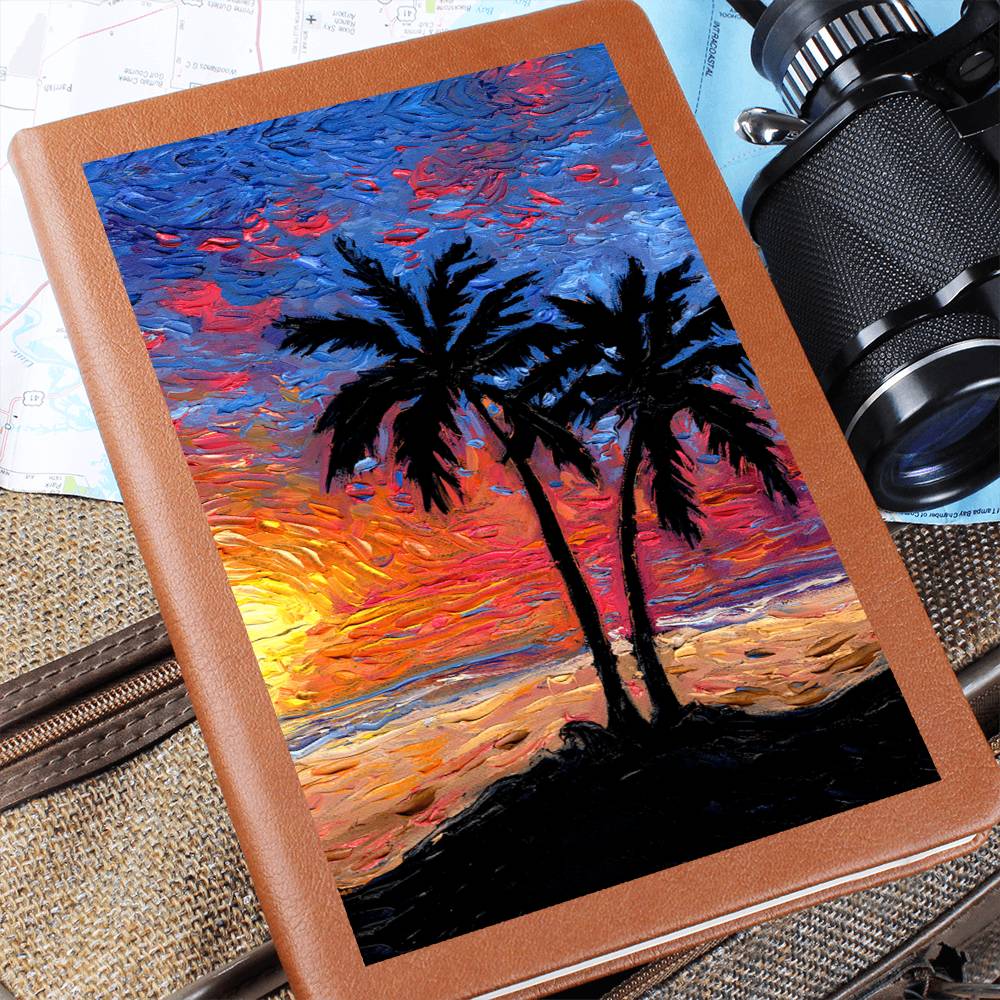 Paradise at Dusk Leather Journal