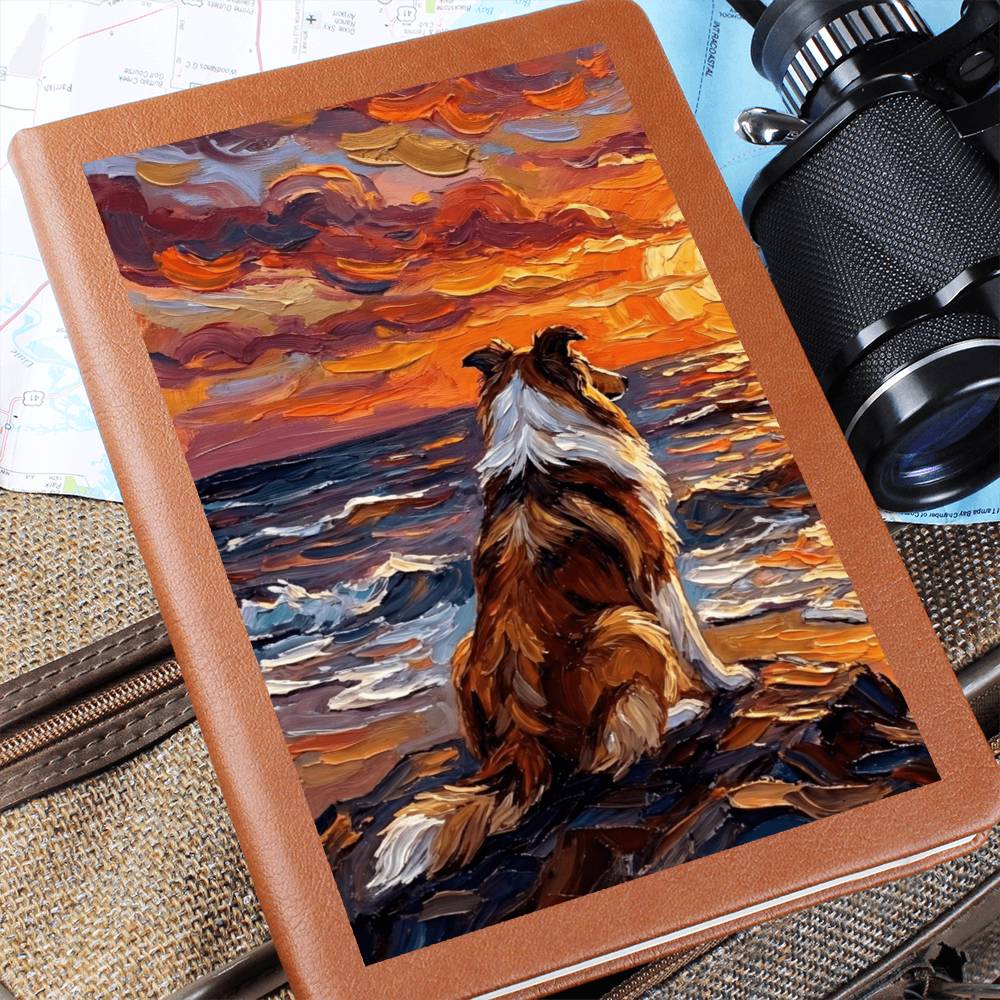 Beach Nights - Collie Leather Journal