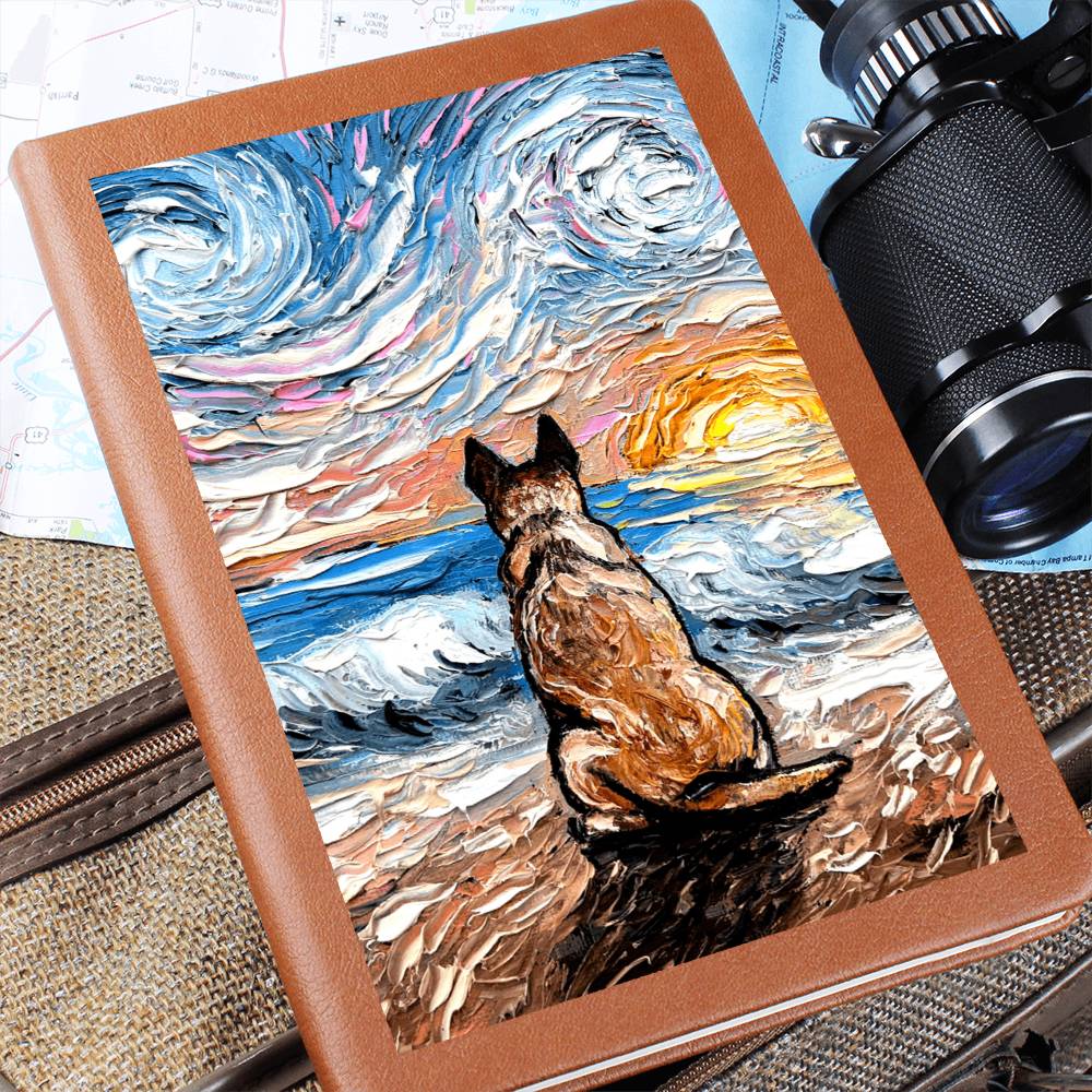 Beach Days - Red Heeler Leather Journal