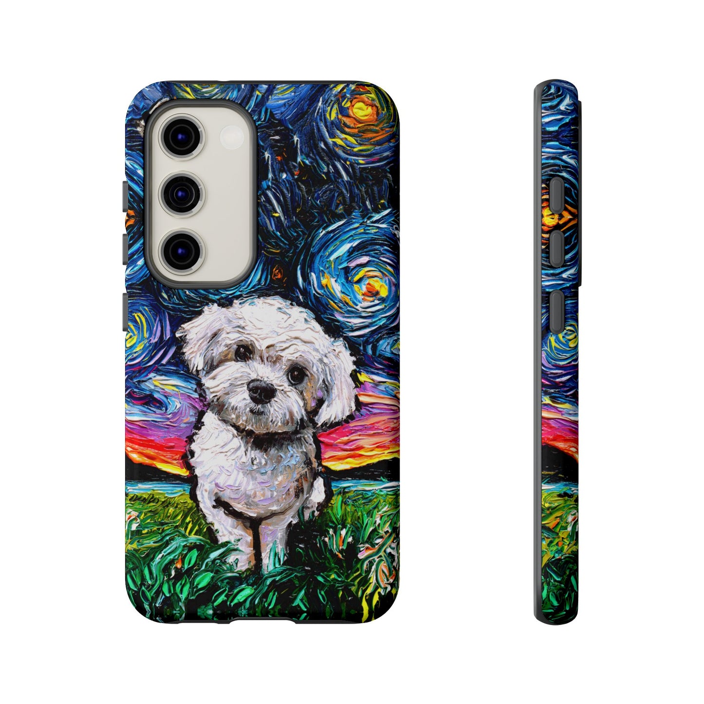 Maltipoo Starry Night Art Phone Case
