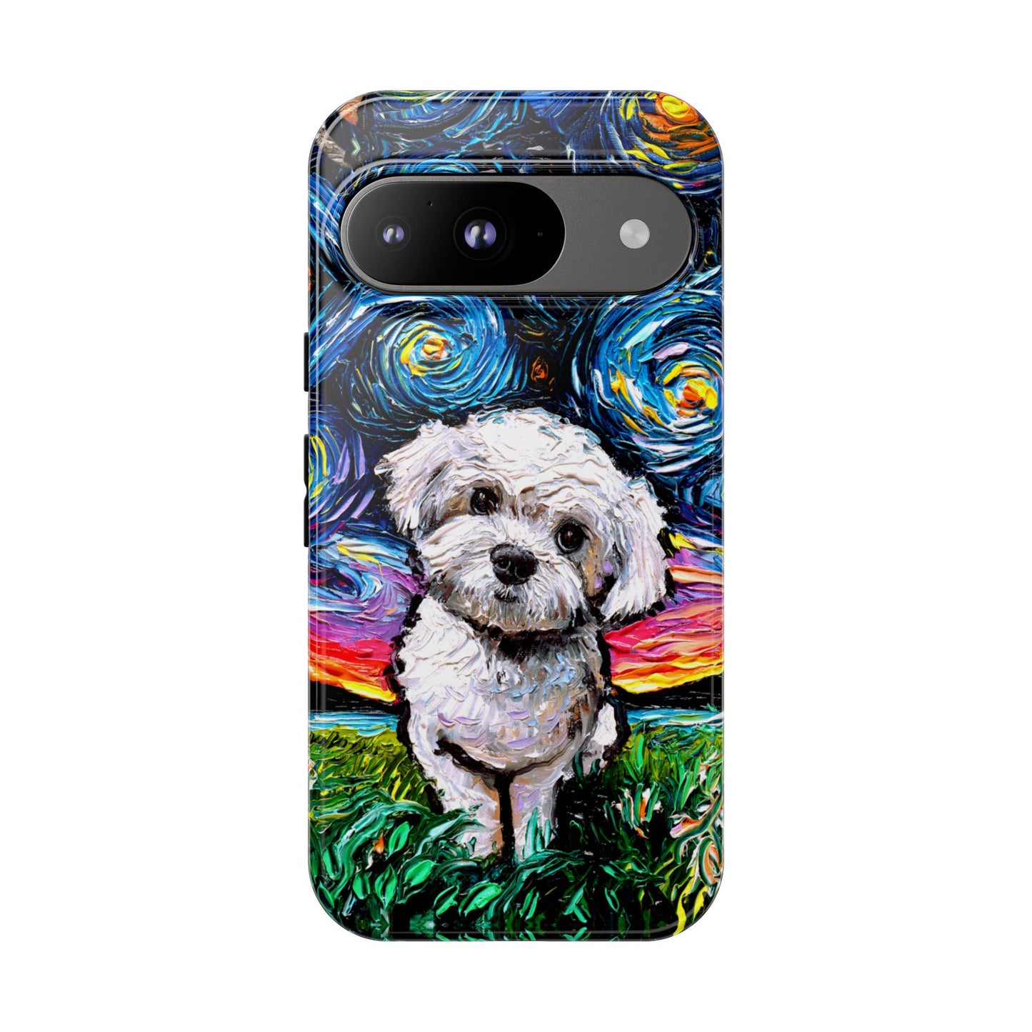 Maltipoo Starry Night Art Phone Case