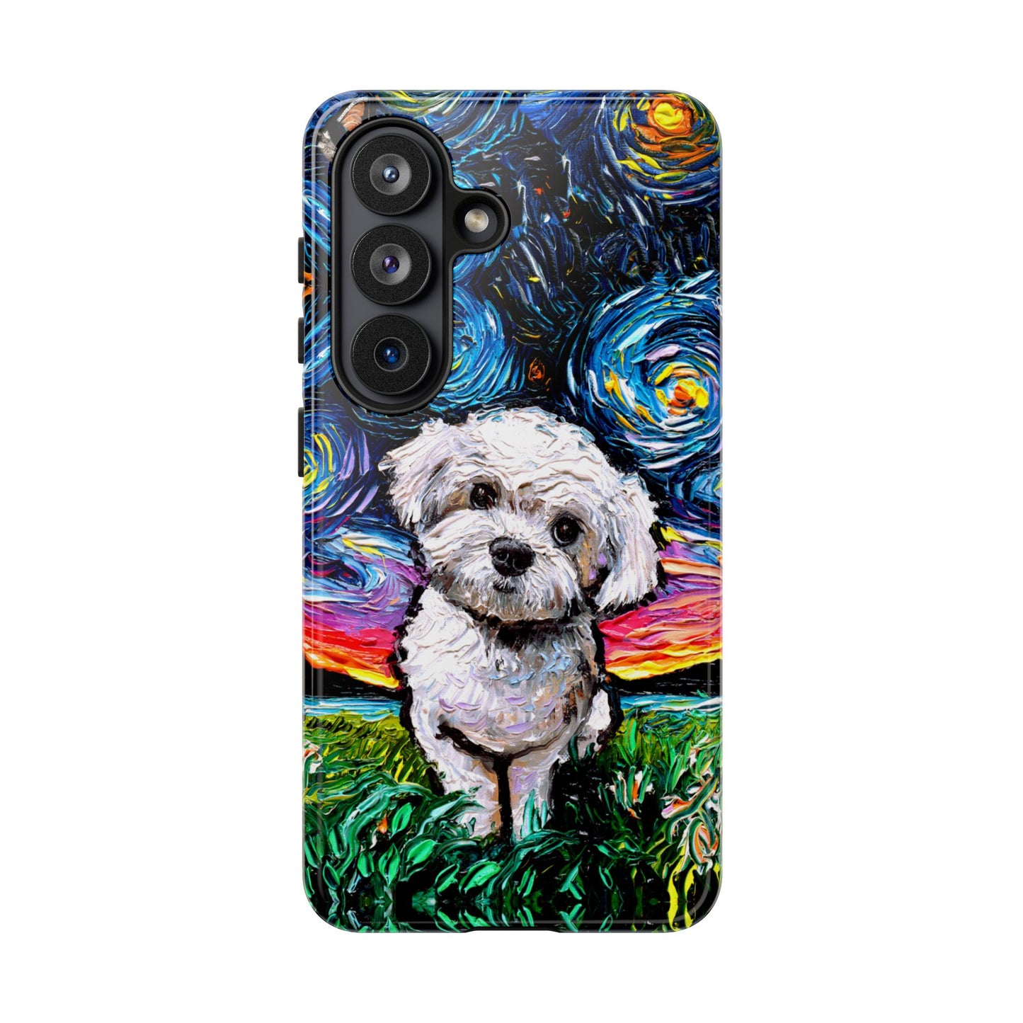 Maltipoo Starry Night Art Phone Case