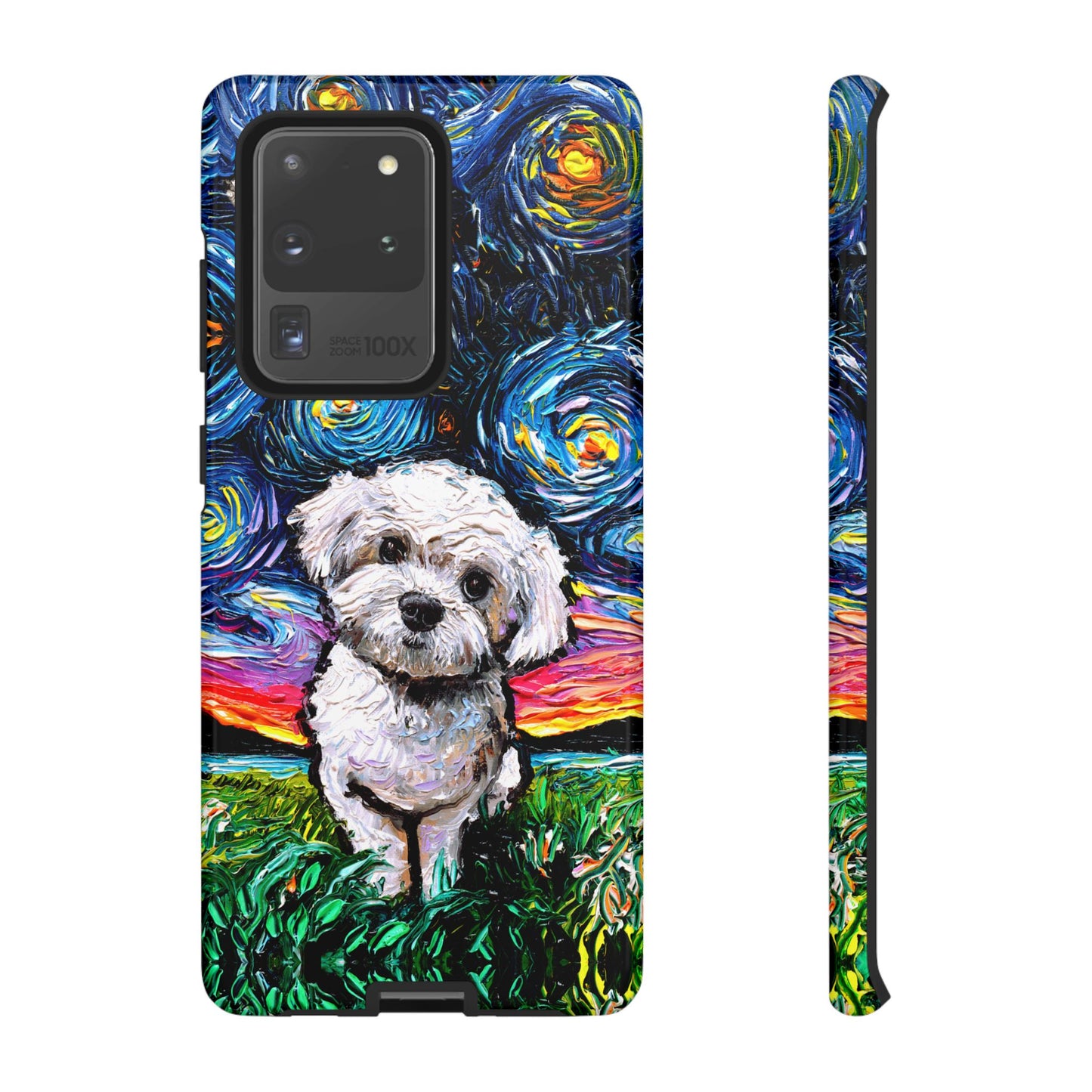 Maltipoo Starry Night Art Phone Case