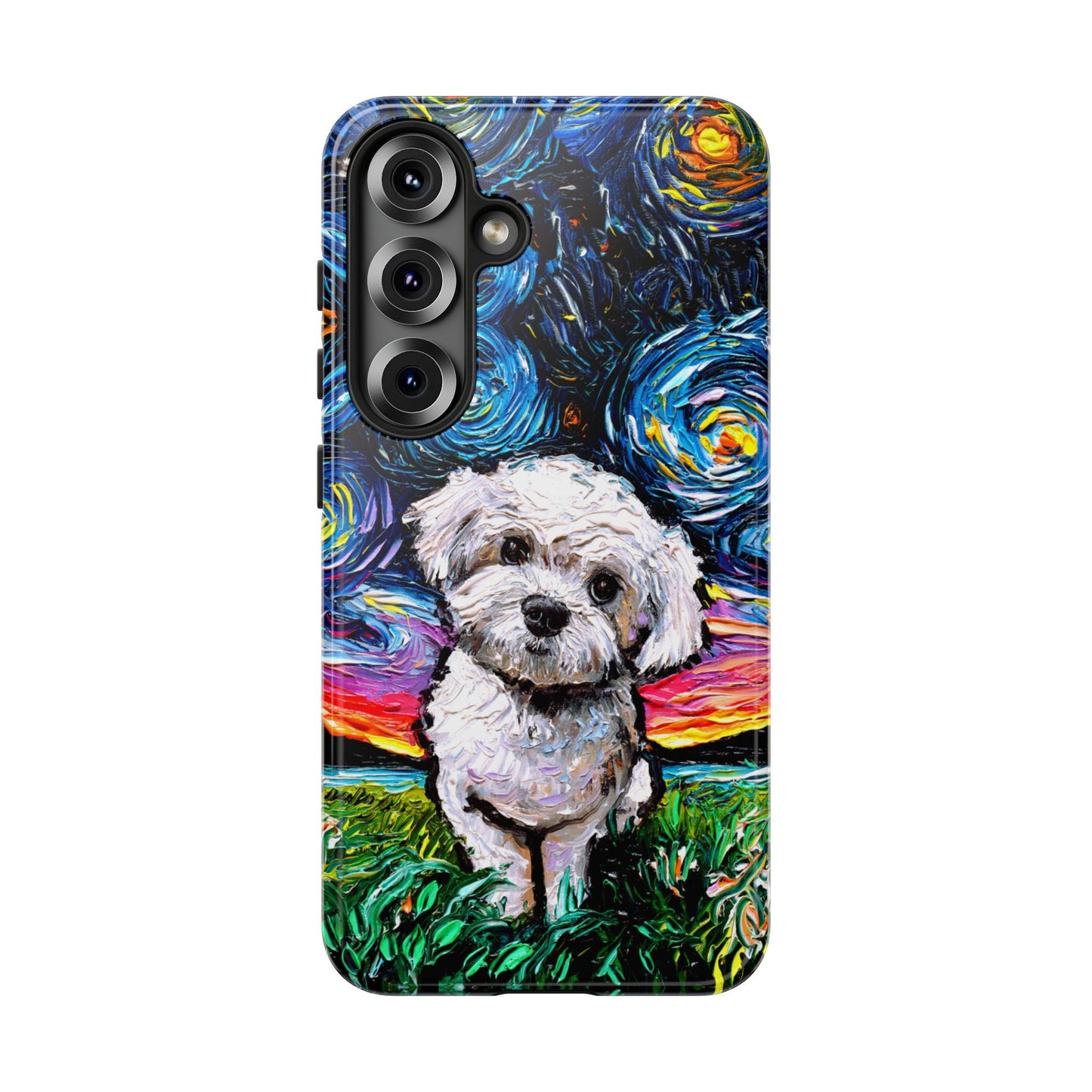 Maltipoo Starry Night Art Phone Case