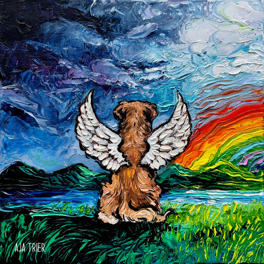 Golden Angel, 12x12 inches oil on canvas