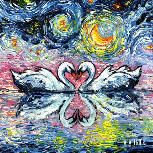 In The Still of the Night, 12x12 inches oil on canvas