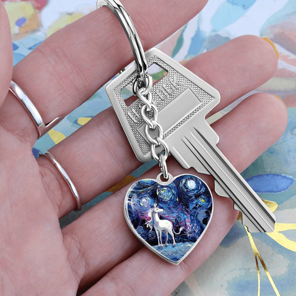 Van Gogh Never Saw The Last Heart Keychain