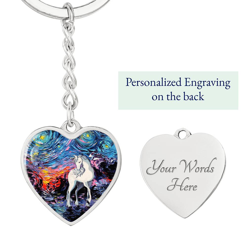 Regret Heart Keychain