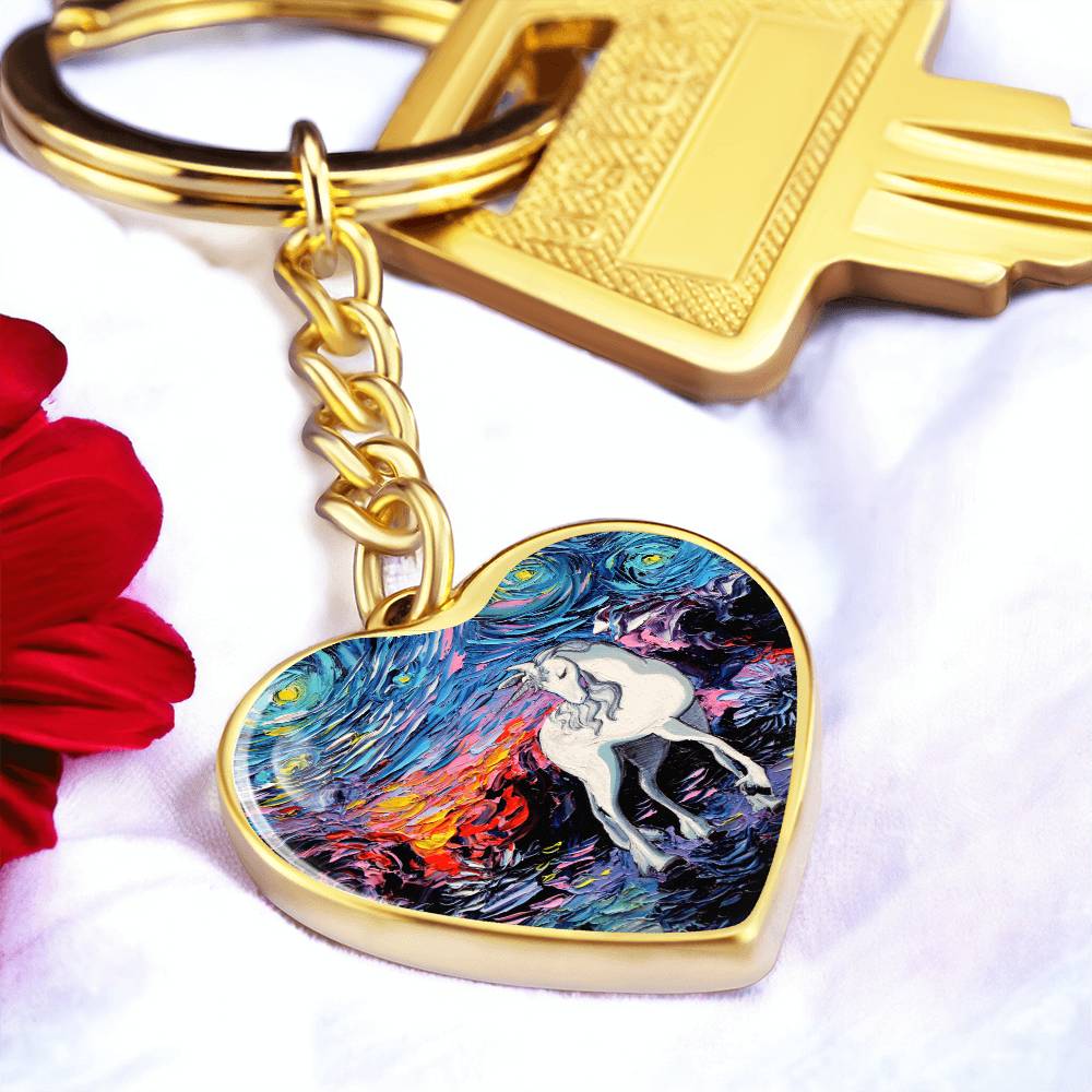 Regret Heart Keychain