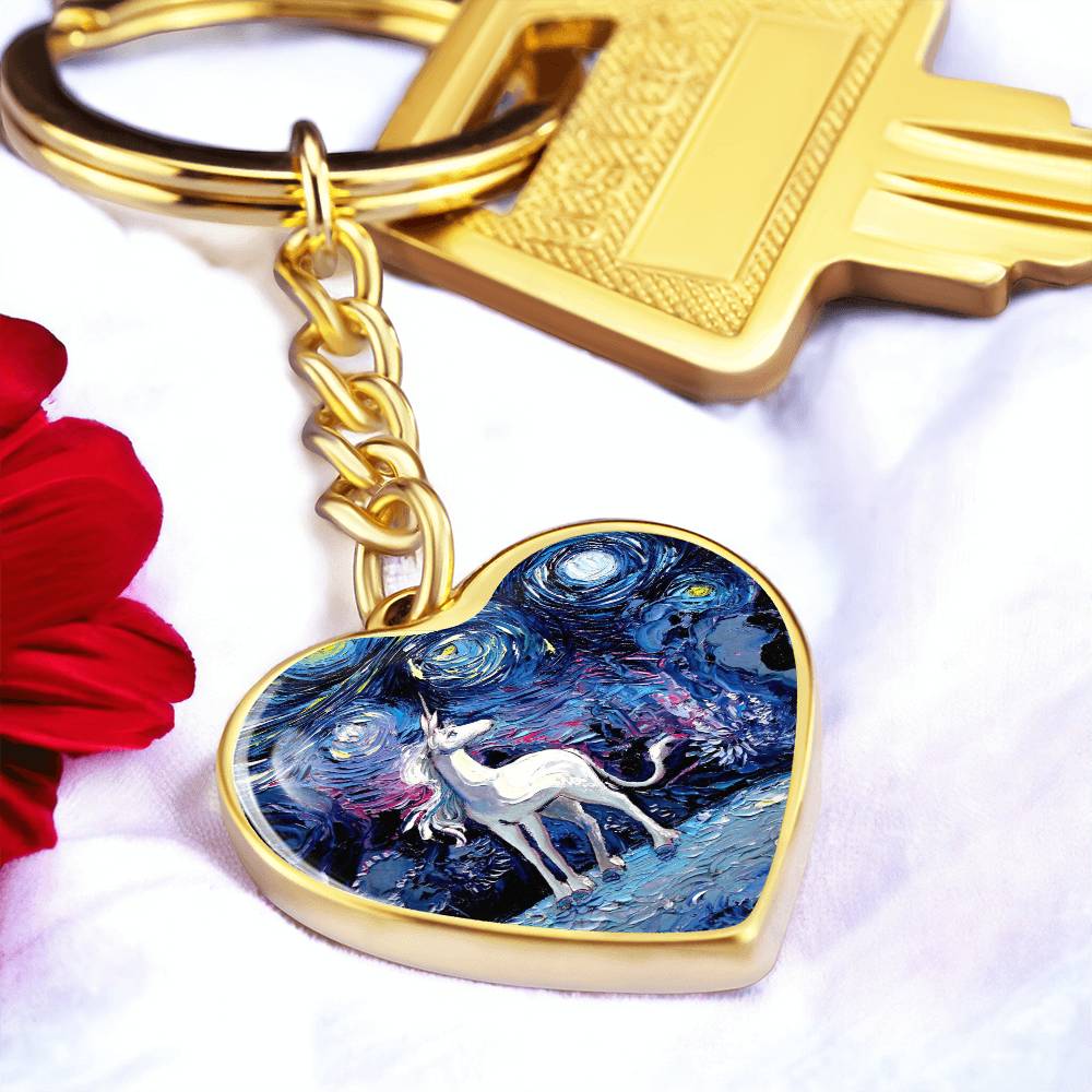 Van Gogh Never Saw The Last Heart Keychain