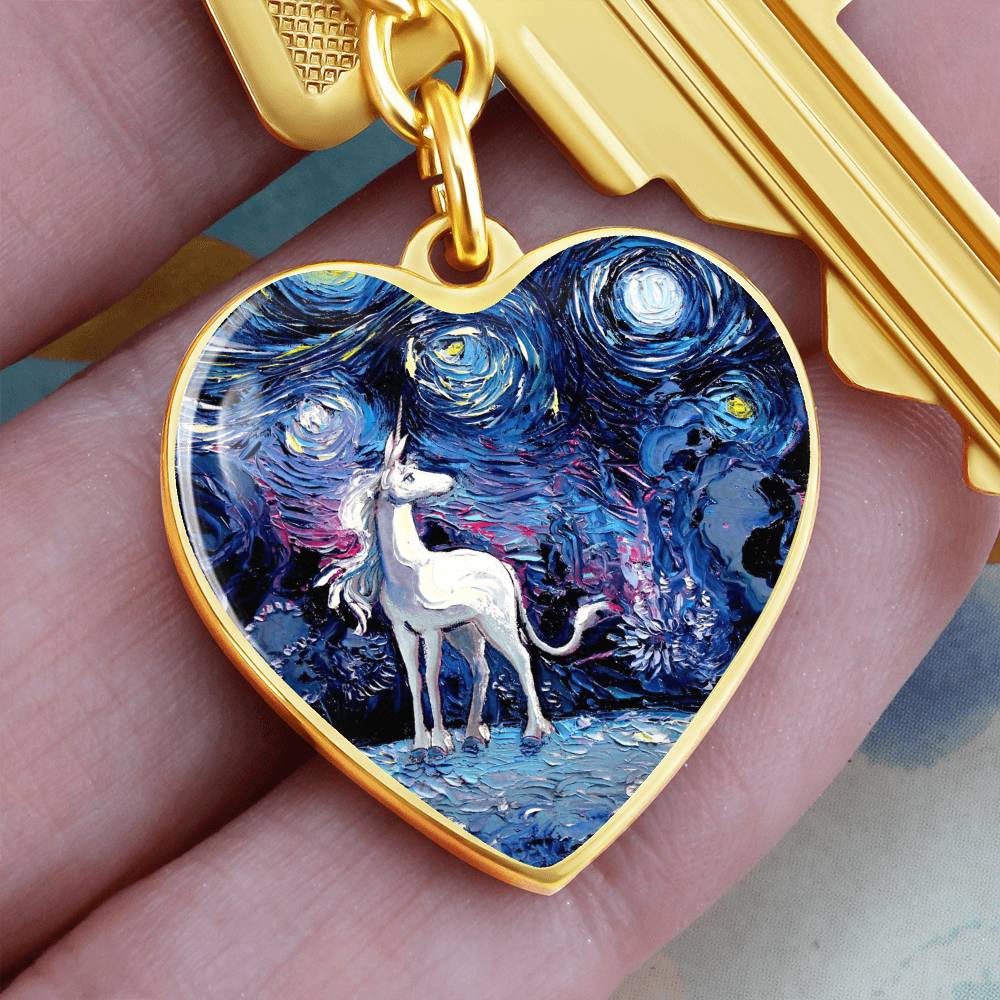 Van Gogh Never Saw The Last Heart Keychain
