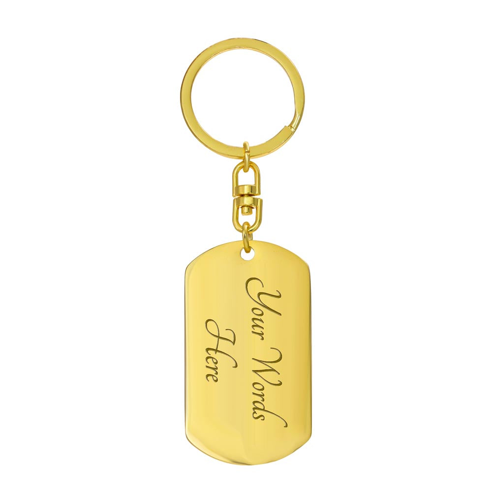 Beach Days - Bernese Mountain Dog Dog Tag Keychain