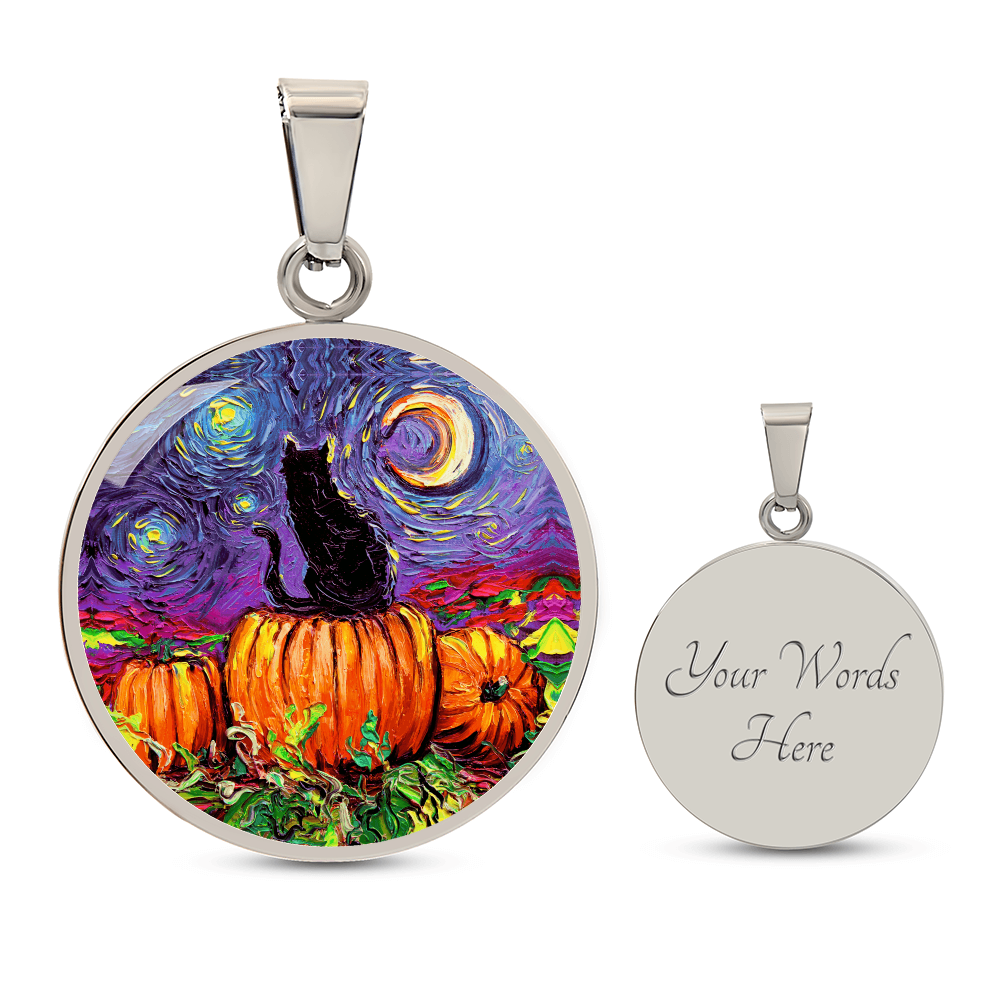 Starry Hallow's Eve Starry Night Round Necklace