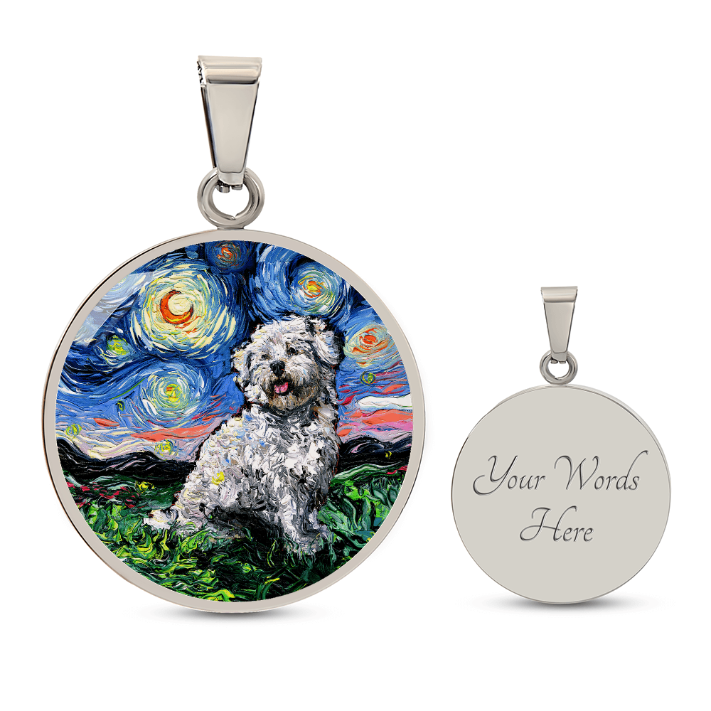 Coton de Tuler Starry Night Round Necklace