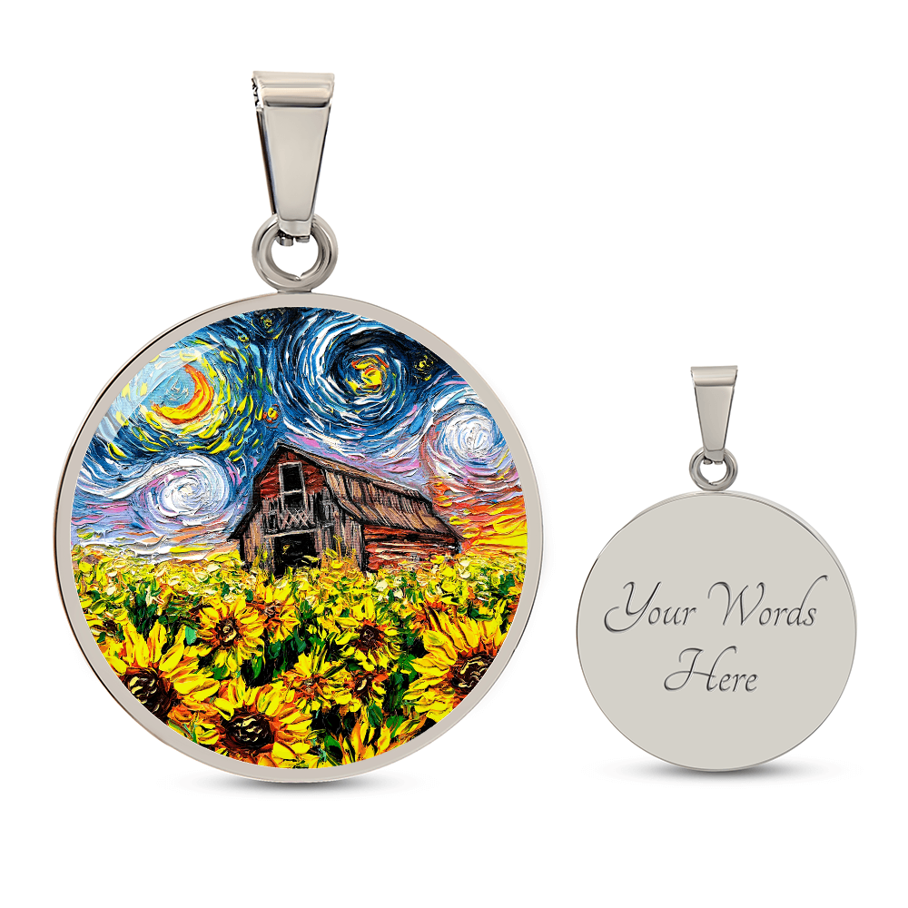 Summer Fields Starry Night Round Necklace