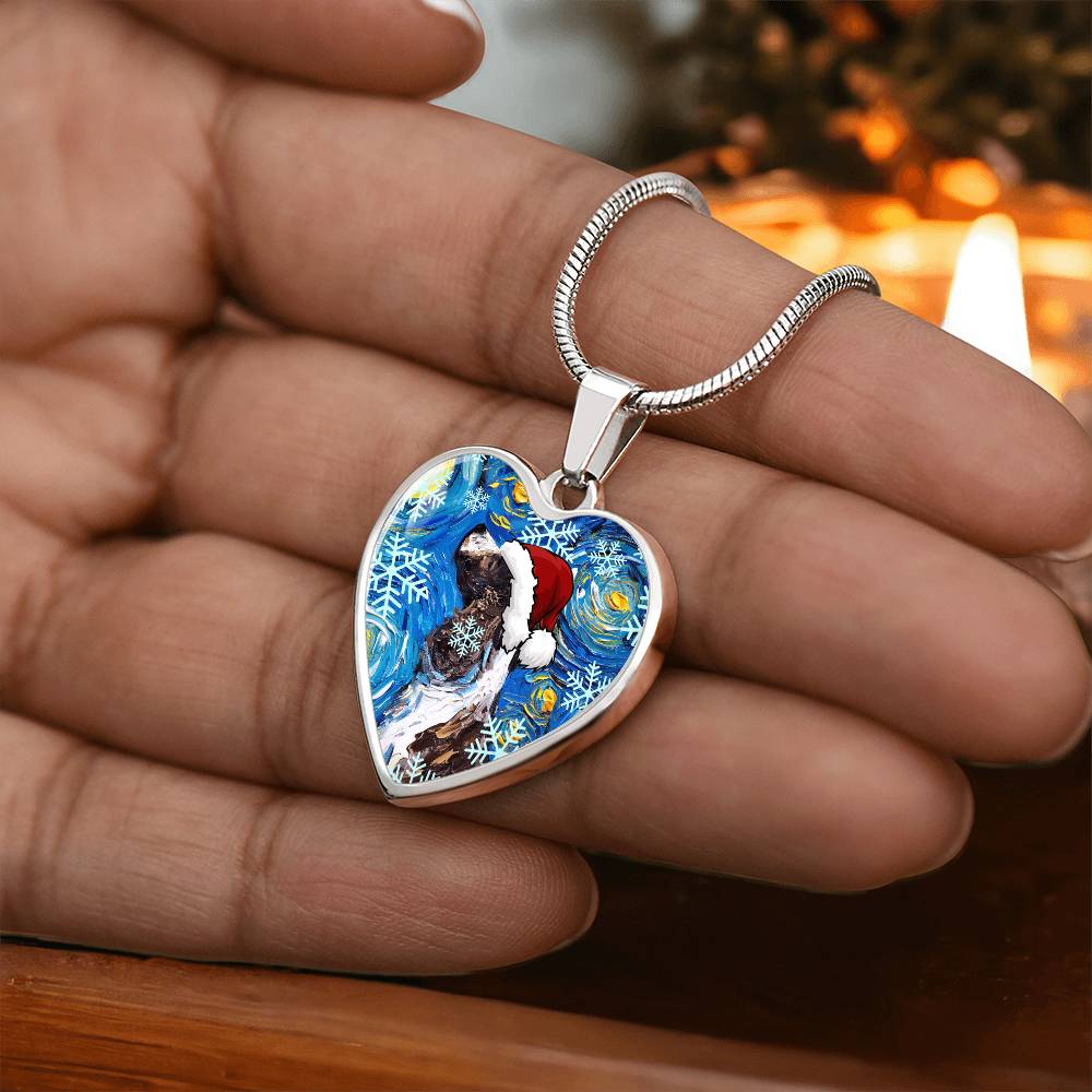 English Springer Spaniel Christmas Necklace