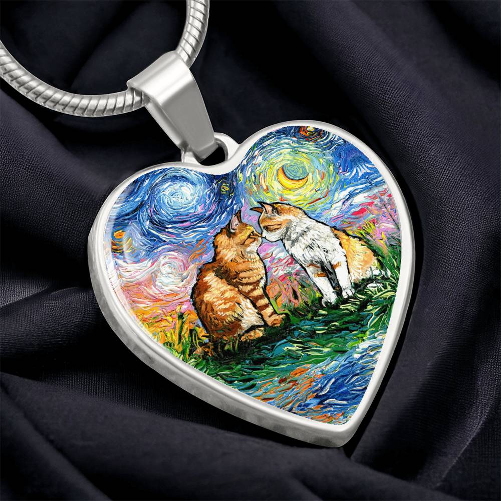 Cherished Starry Night Heart Necklace