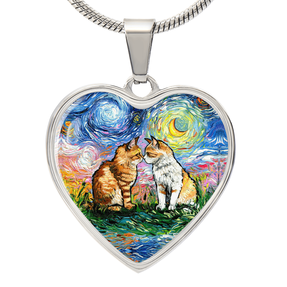 Cherished Starry Night Heart Necklace