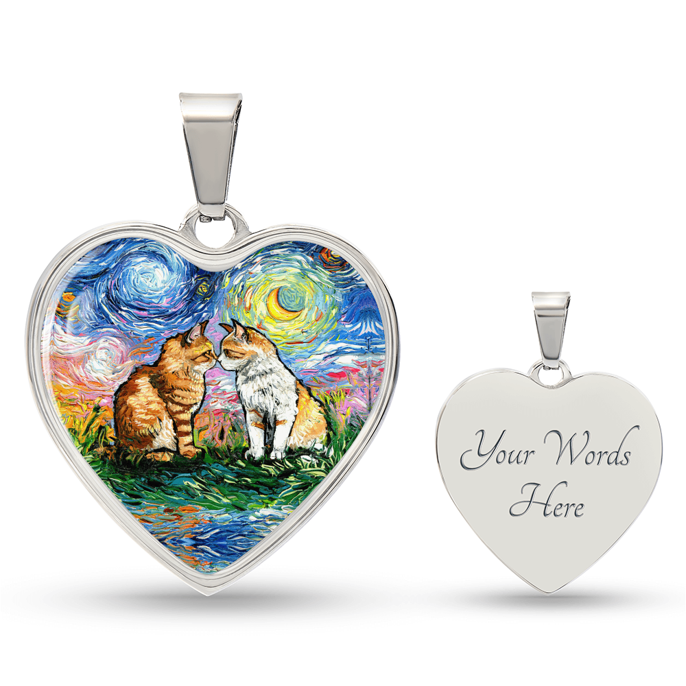 Cherished Starry Night Heart Necklace