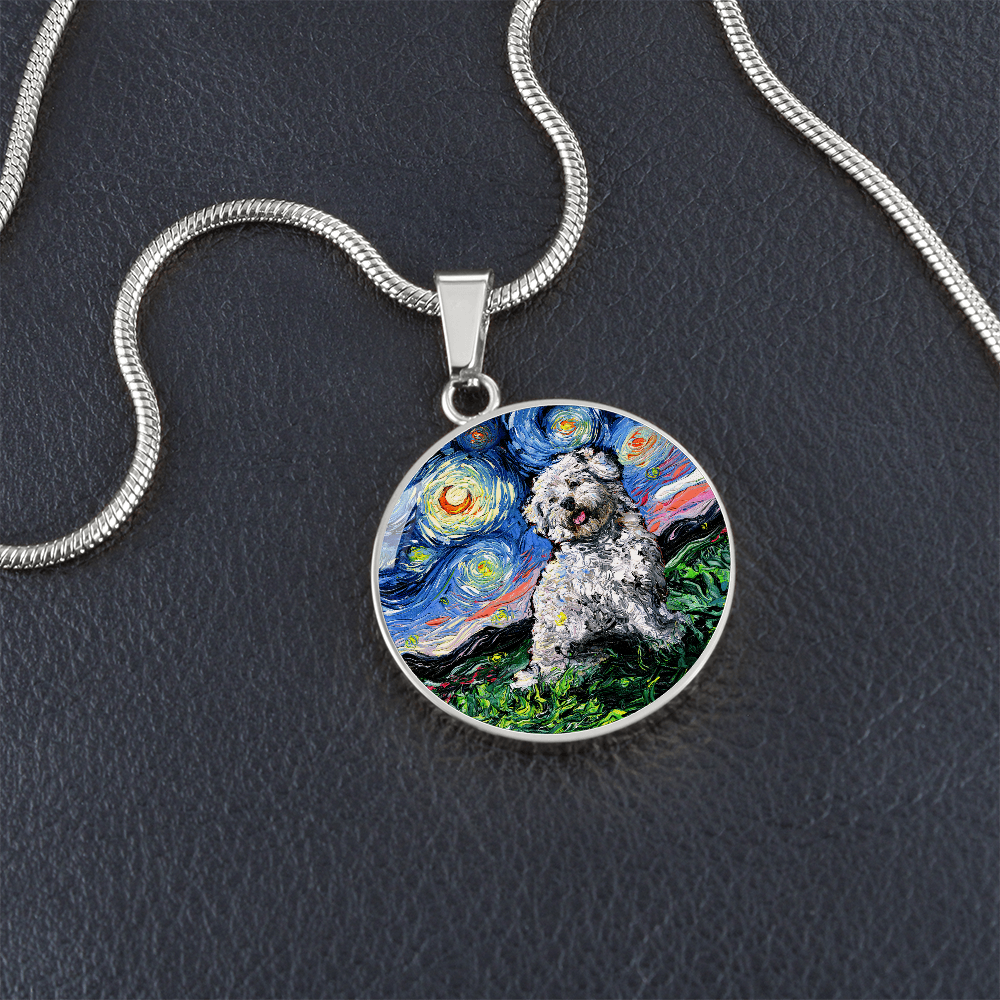 Coton de Tuler Starry Night Round Necklace