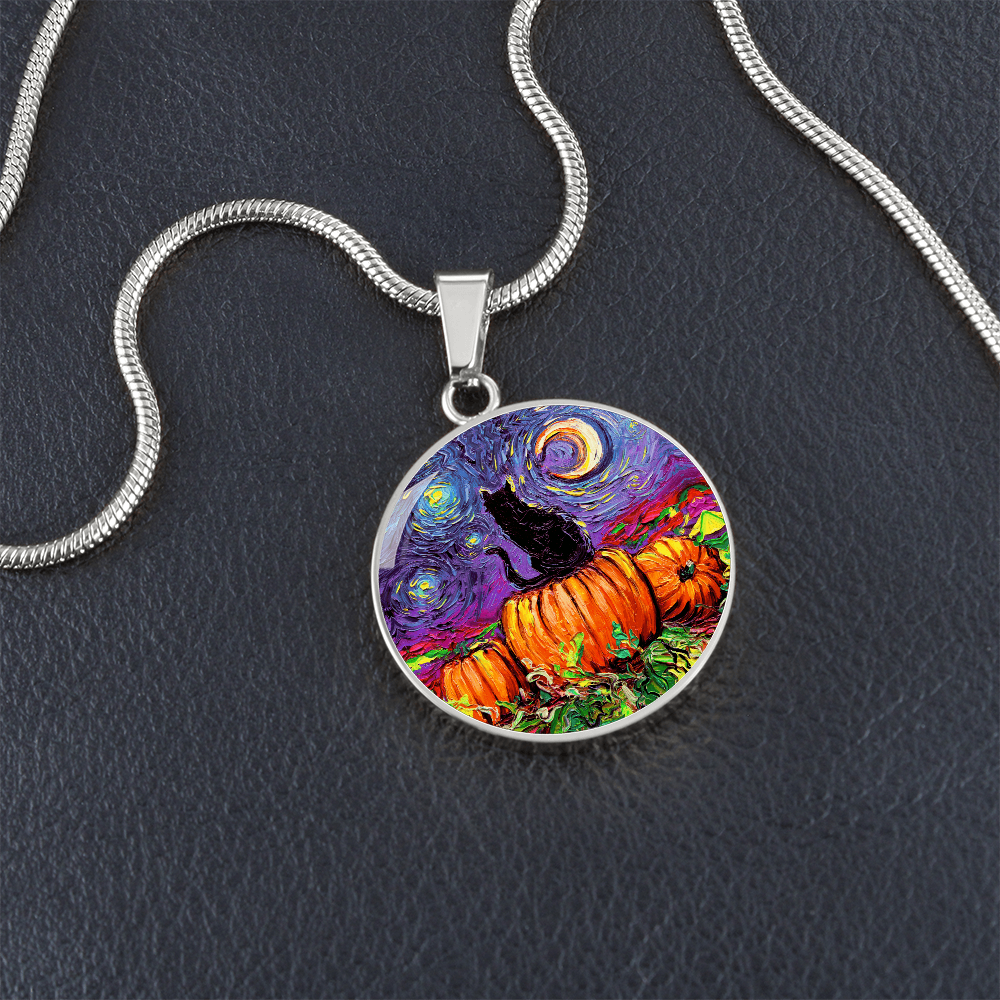 Starry Hallow's Eve Starry Night Round Necklace