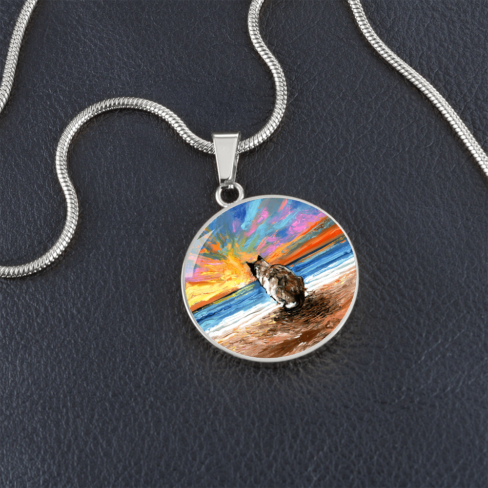 Beach Days - Snowshoe Round Necklace
