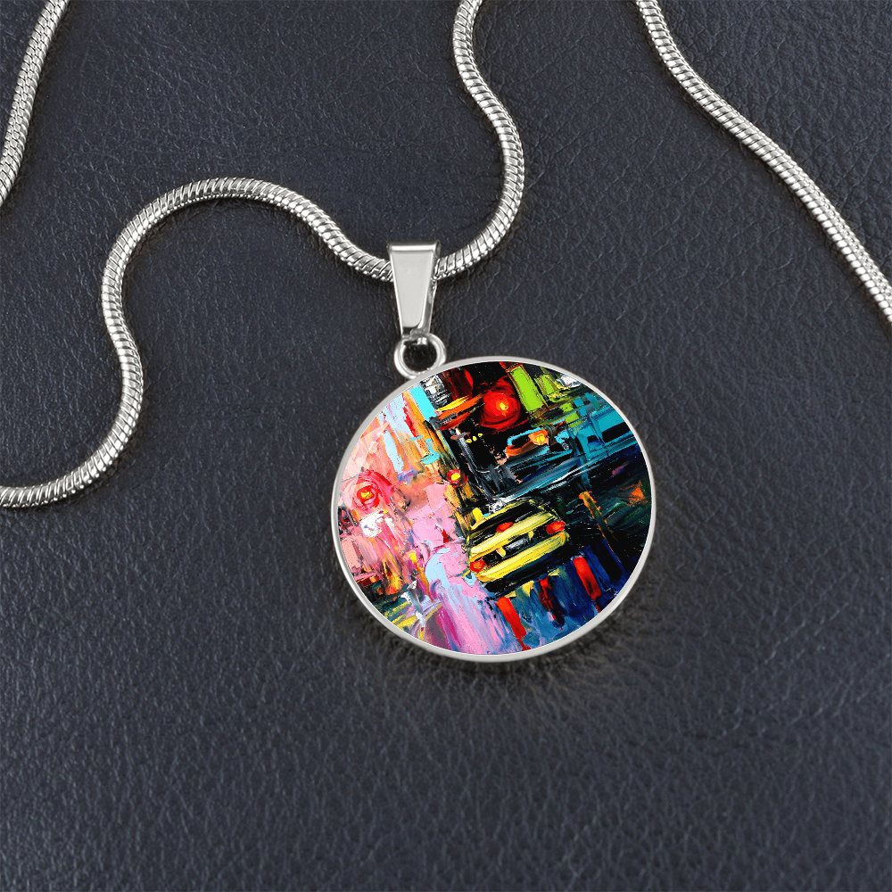 Faces of the City CXVI Round Necklace