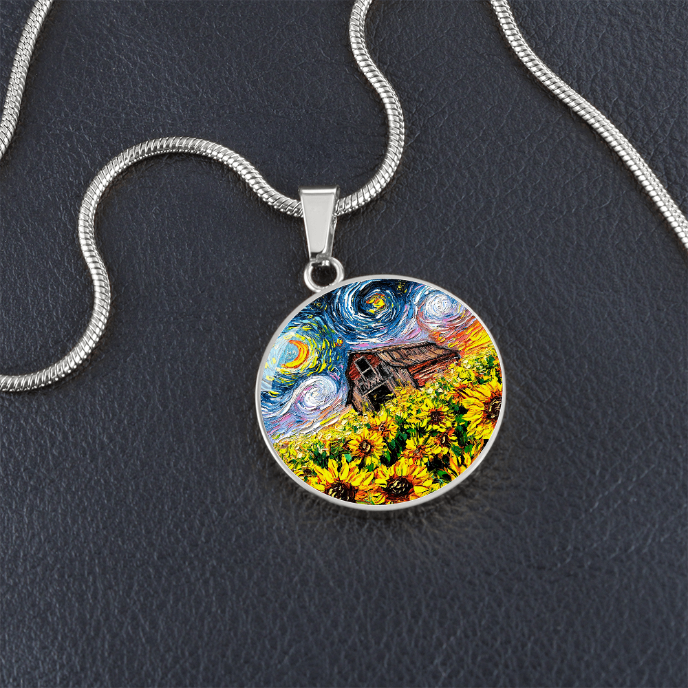 Summer Fields Starry Night Round Necklace