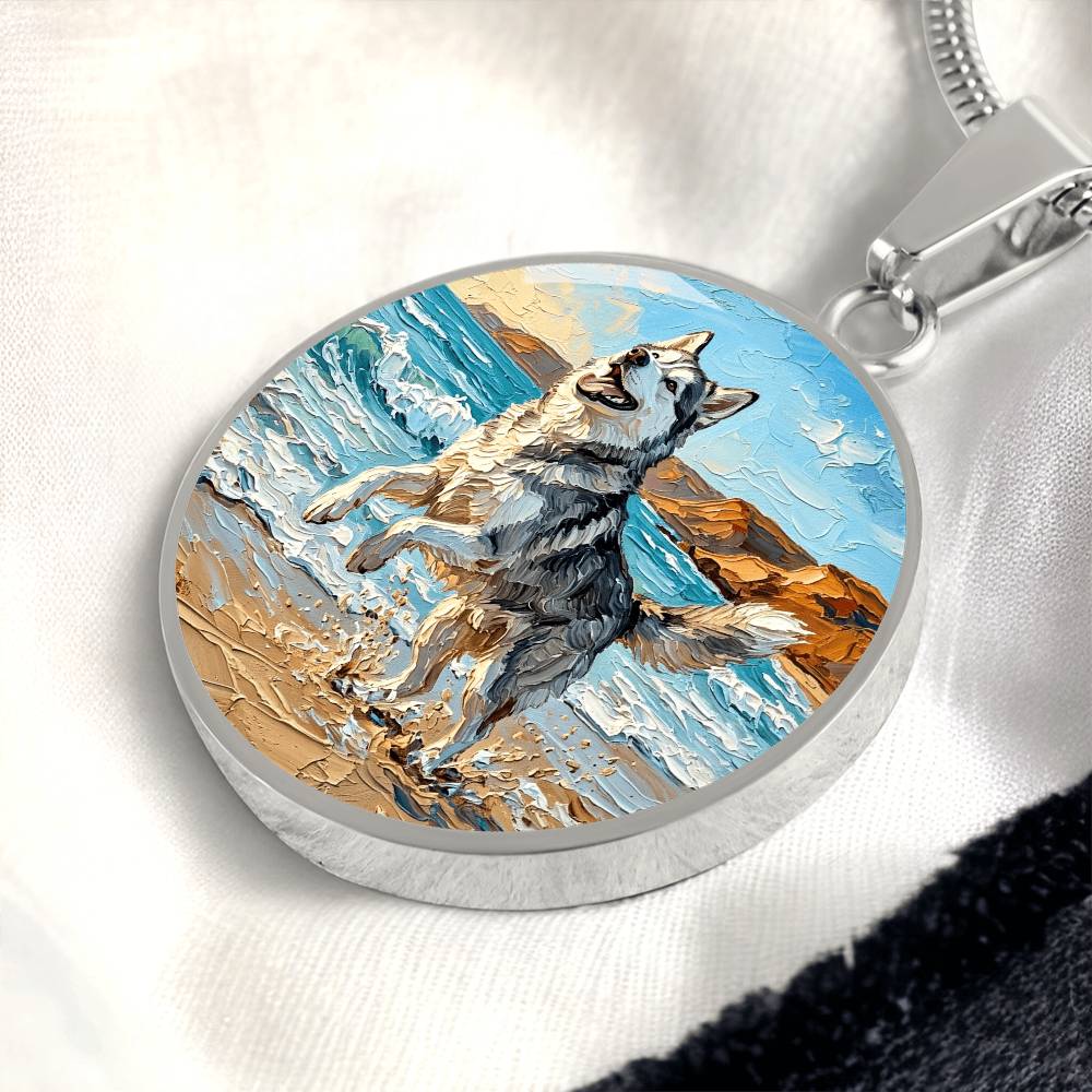 Beach Day - Husky Round Necklace