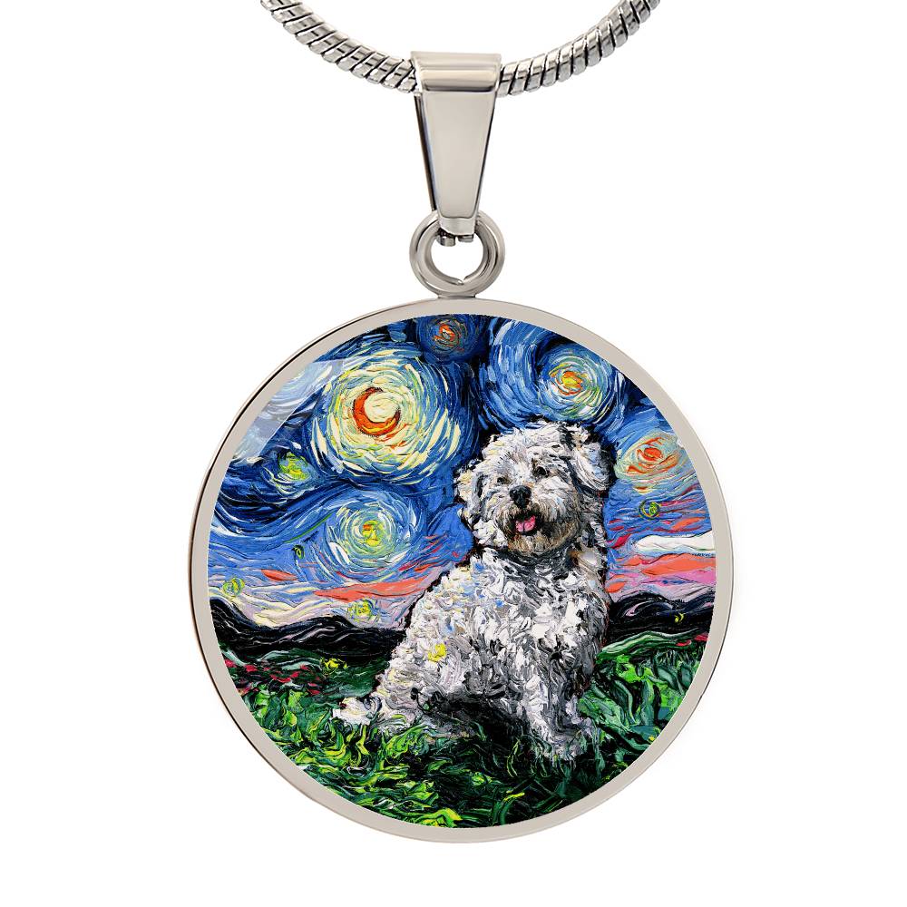 Coton de Tuler Starry Night Round Necklace