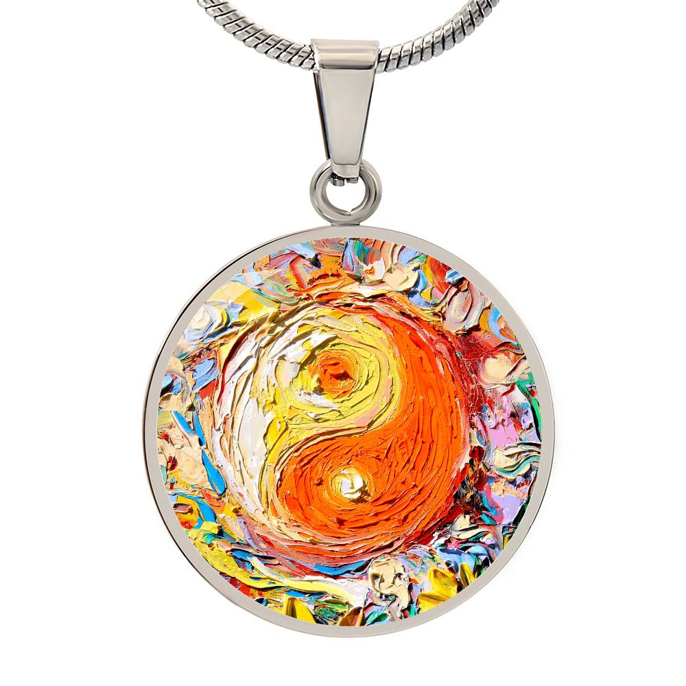 A Question of Balance Yin Yang Round Necklace
