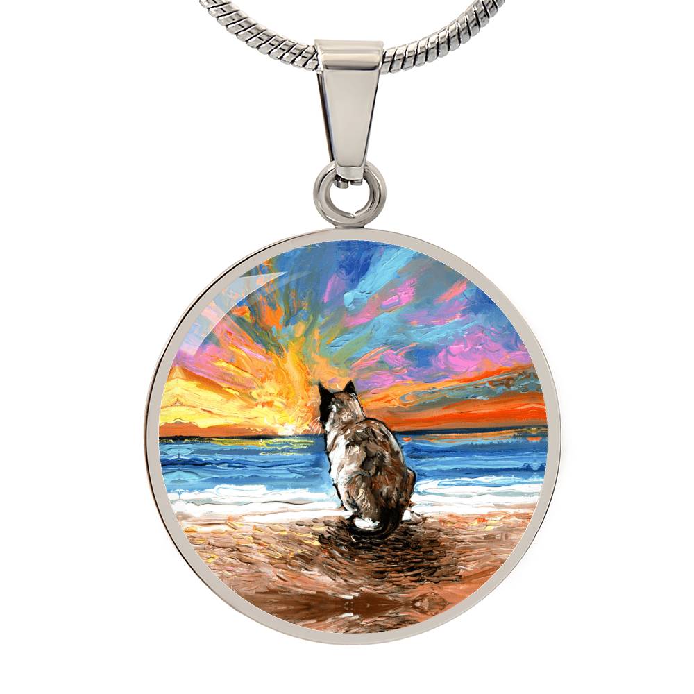 Beach Days - Snowshoe Round Necklace
