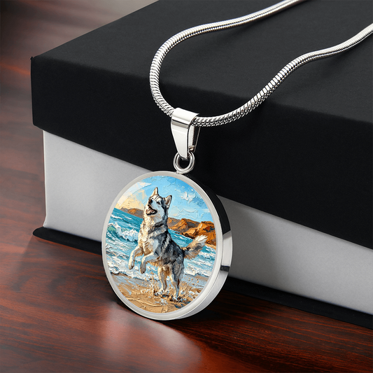 Beach Day - Husky Round Necklace