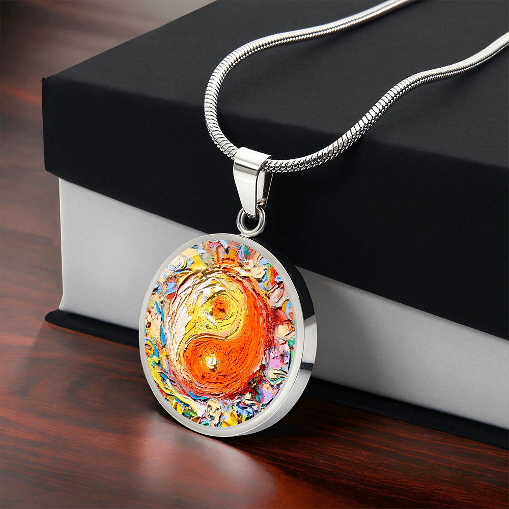 A Question of Balance Yin Yang Round Necklace