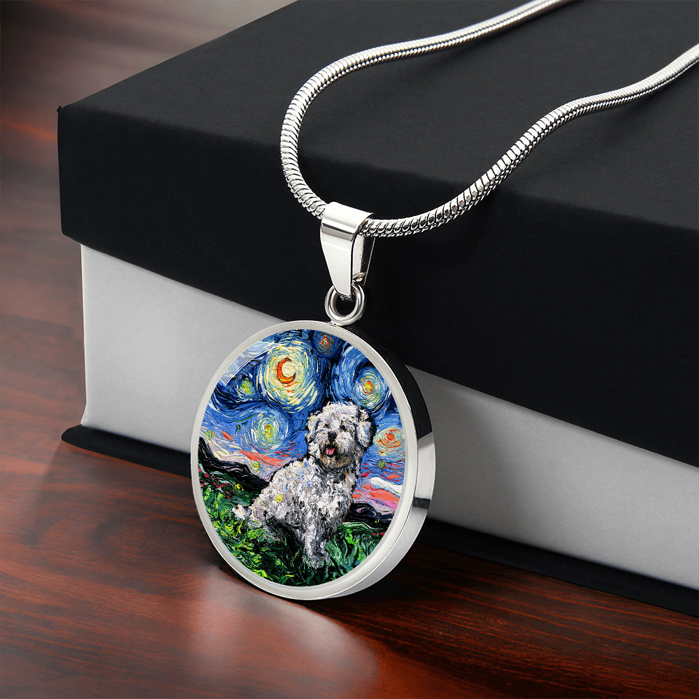 Coton de Tuler Starry Night Round Necklace