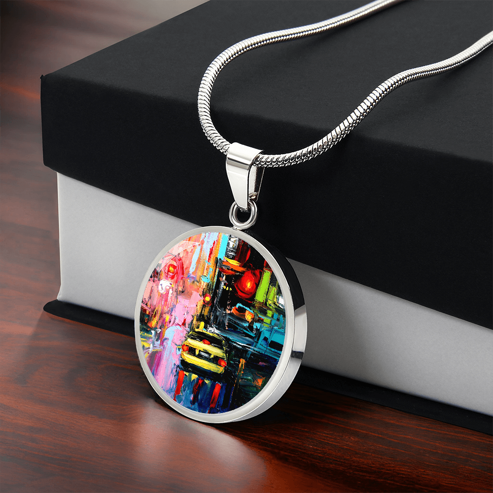 Faces of the City CXVI Round Necklace