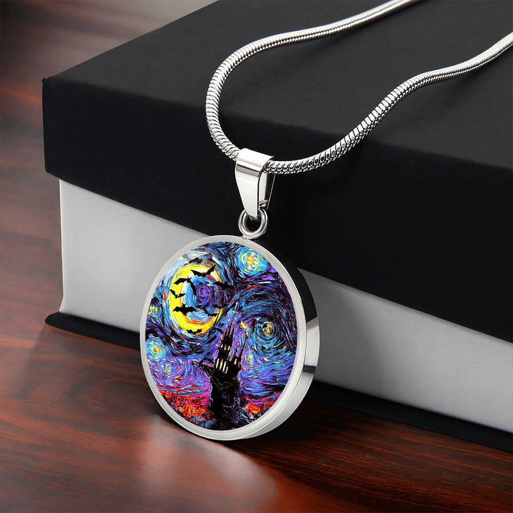 Transylvanian Night Starry Night Round Necklace