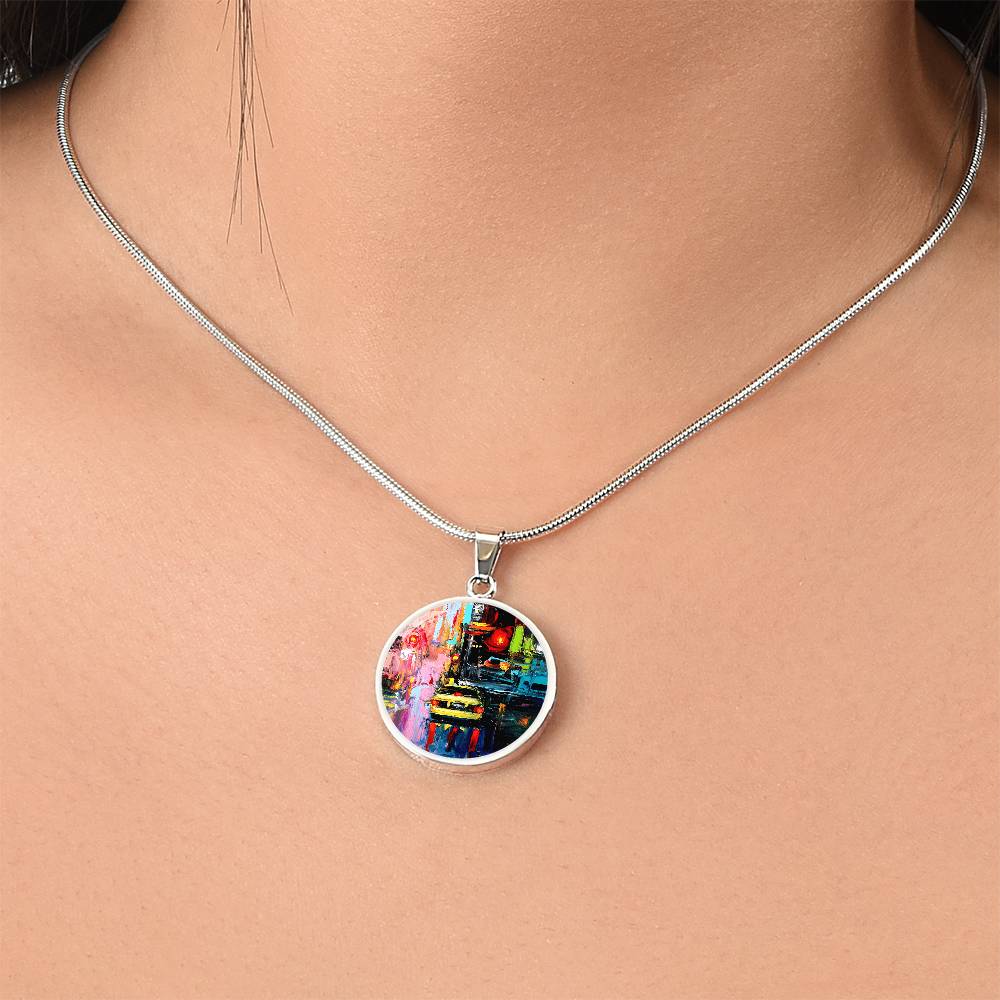 Faces of the City CXVI Round Necklace