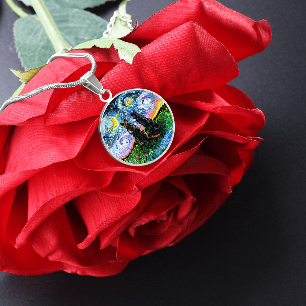 Soulmates Starry Night Round Necklace