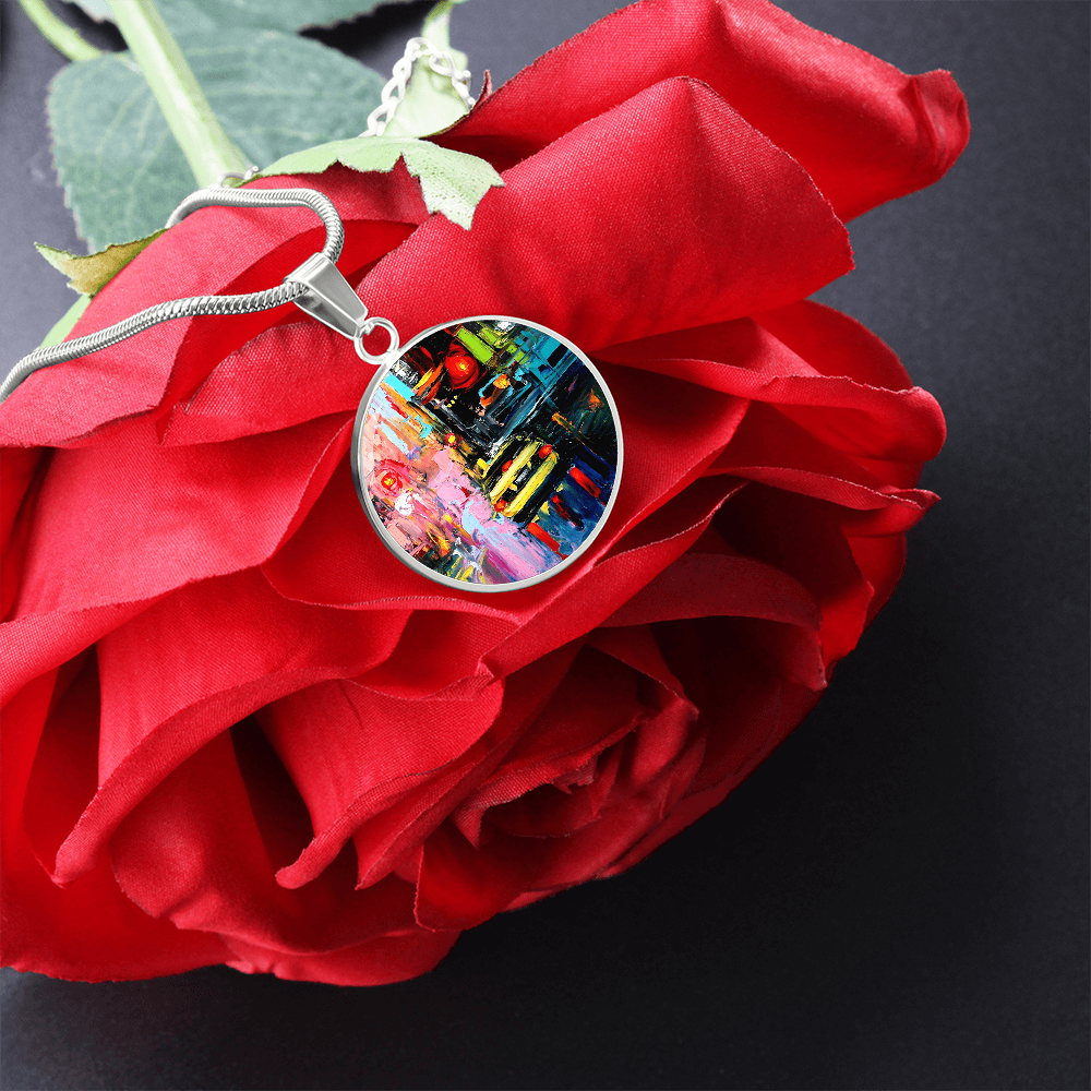 Faces of the City CXVI Round Necklace