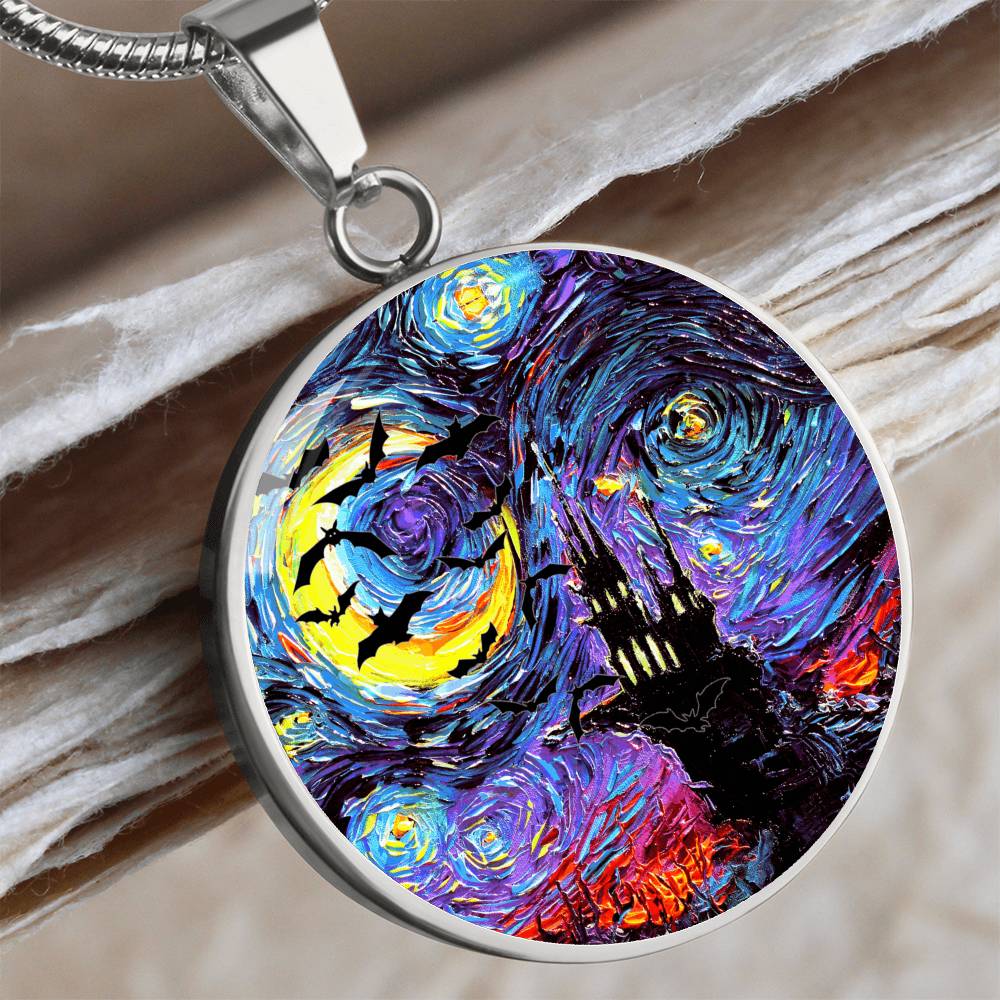 Transylvanian Night Starry Night Round Necklace