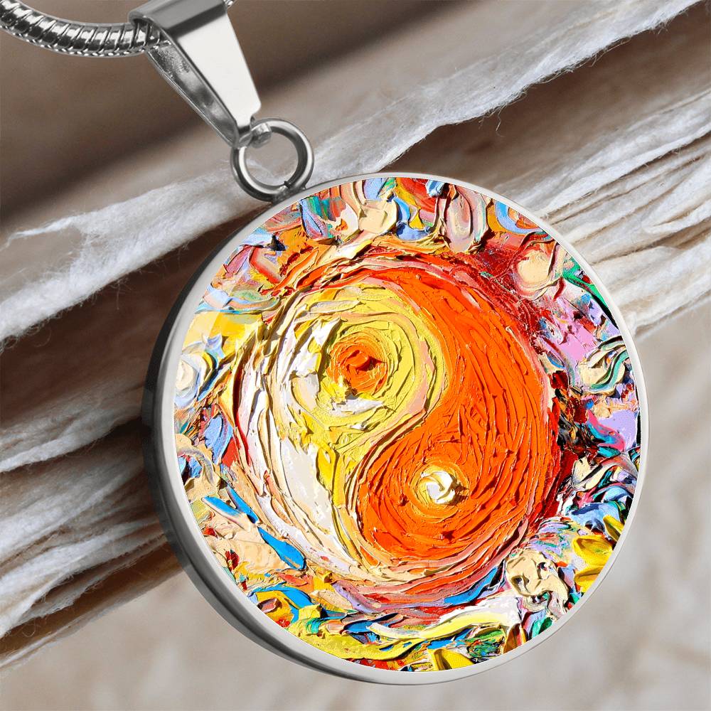 A Question of Balance Yin Yang Round Necklace