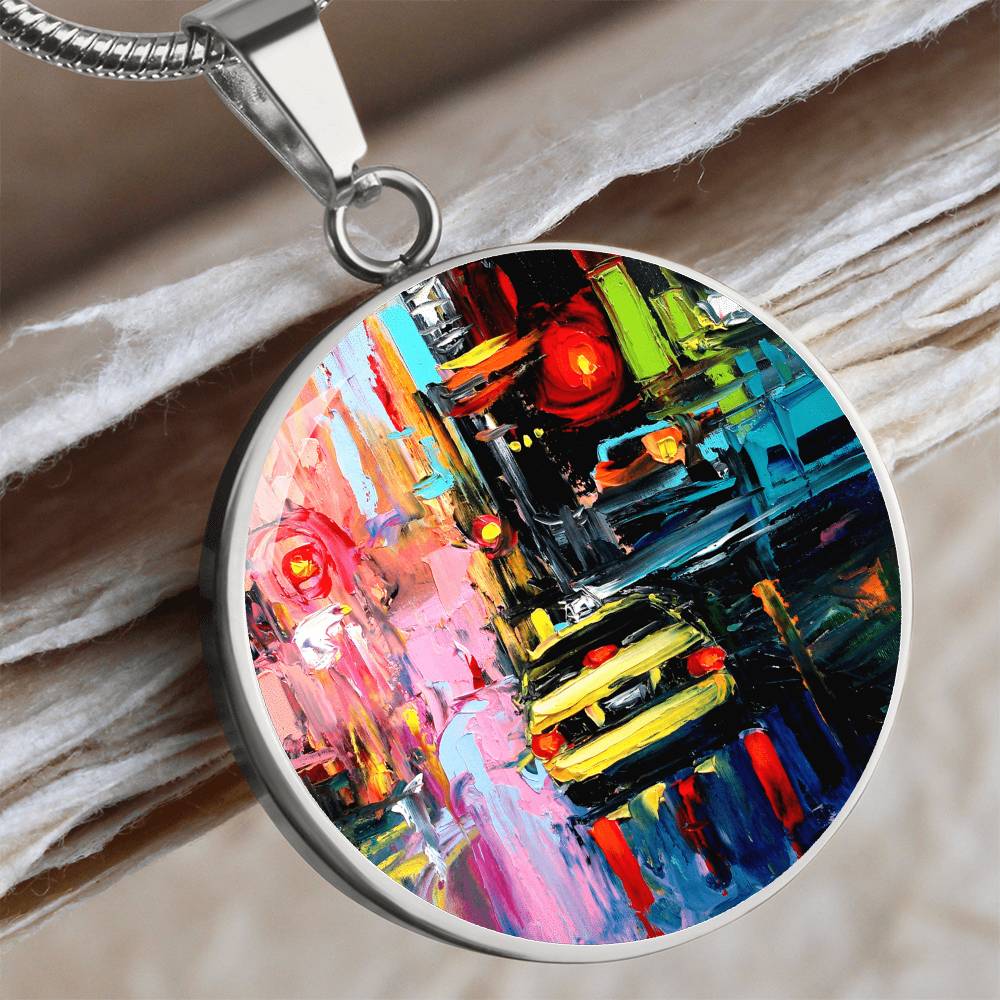 Faces of the City CXVI Round Necklace