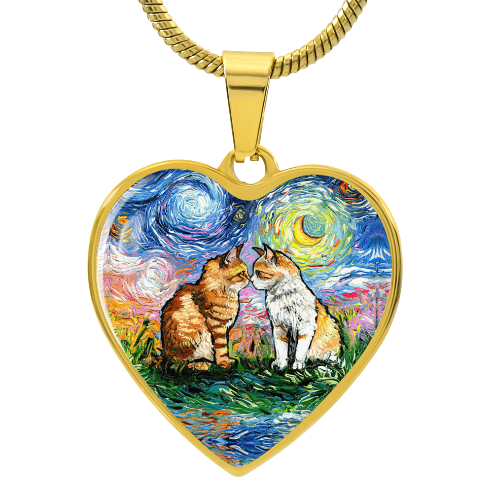 Cherished Starry Night Heart Necklace
